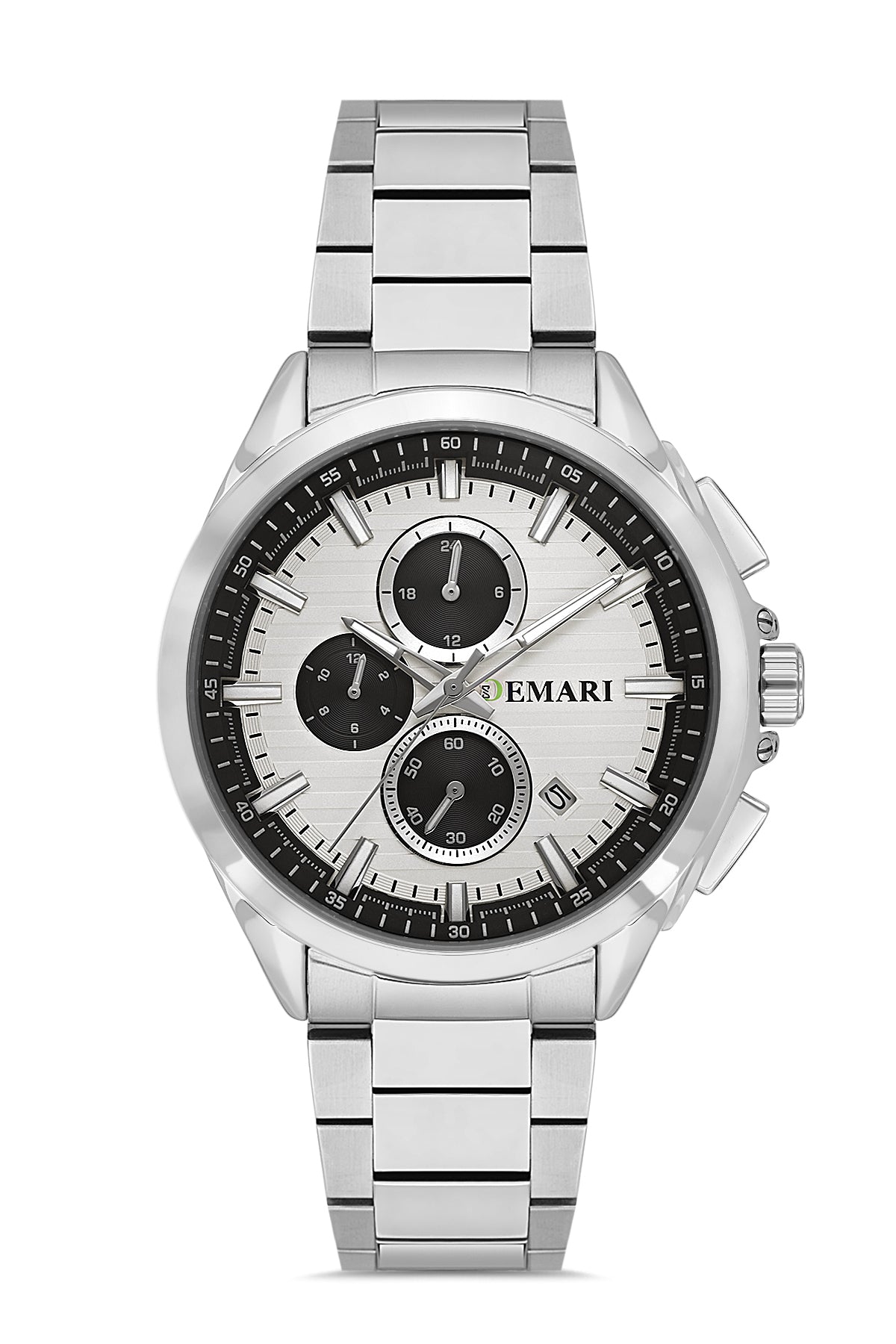 Erkek Kol Saati Quartz Mekanizma Multifunction Çelik Kordon Silver Kadran – DM-00118G-A1