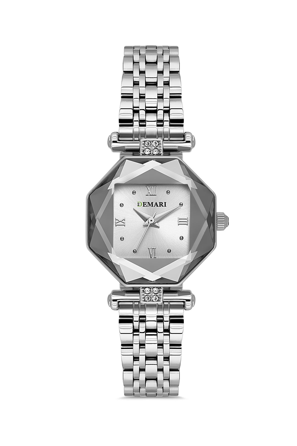 Kadın Kol Saati Quartz Mekanizma Gümüş Çelik Kordon Beyaz Kadran DM-00110L-A1